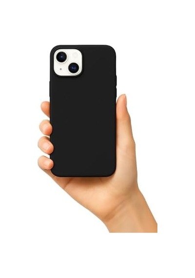 İphone 13/14 İle Uyumlu Kılıf - Magsafe İle Uyumlu Wireless Şarj Özellikli, Siyah Deri Kapak - Darbeye Dayanıklı, Yumuşak Koruma