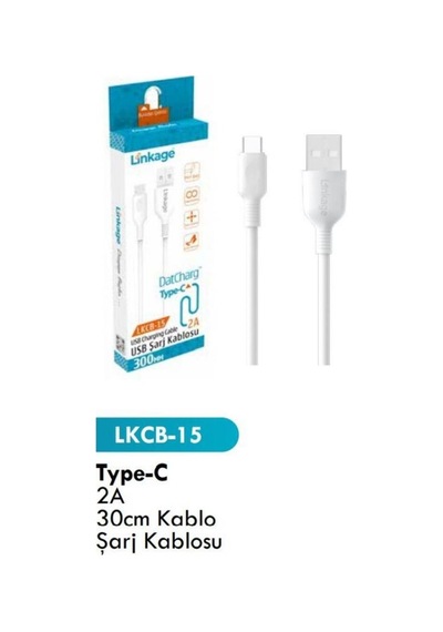 Lkcb-15 Type-c 2amper 30cm Kablo Şarj Kablosu