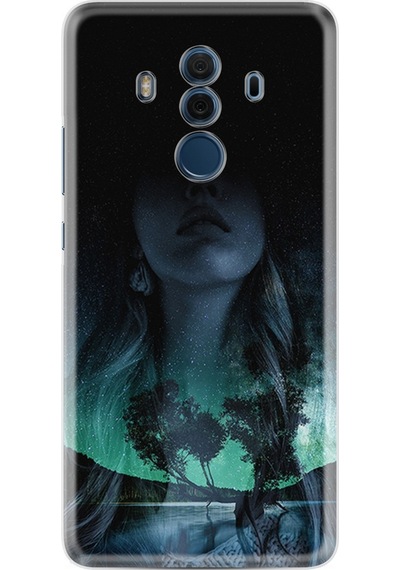 Huawei Mate 10 Pro Kılıf Silikon Desenli Lost Girl 1809
