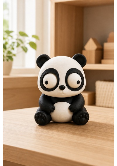 Yasuah Hareketli Gözlü Panda Figürü
