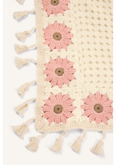 Defacto Kadın Çiçekli Tığ İşi Pembe Bandana H5493ax26smpn1 Pembe-pn1