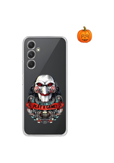 Dali Design Samsung Galaxy A54 Uyumlu Şeffaf Kılıf Horror 7 Tasarımlı