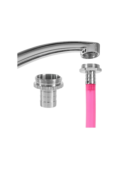Musluk Hortum Bağlantı Aparatı, 1/2 İnç Dış Dişli Pirinç Rekor, Sızdırmaz Metal Adaptör