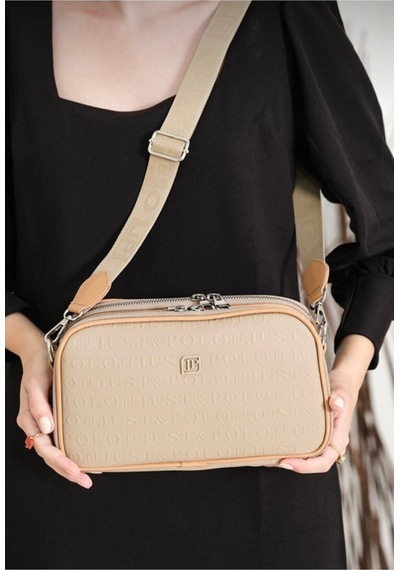Just Polo Omuz Askılı Çapraz Kadın Çantası Kum 56302420