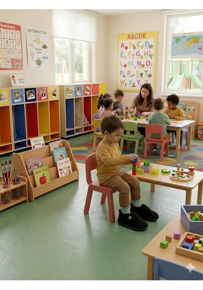 Gezer Tam Ortopedik Cırtlı Yazlık Kreş,anaokulu Ev İçi Ayakkabı Pati Panduf Siyah