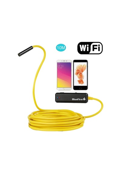 Ayrex Wifi Yılan Kamera 10 Mt Sarı Sert Tel 1200 Piksel 2mp Endoskop