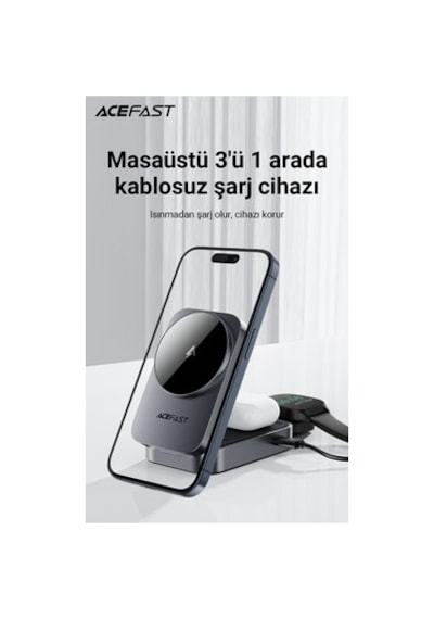 Kablosuz Masaüstü Hızlı Şarj Standı, 22.5w Çıkış