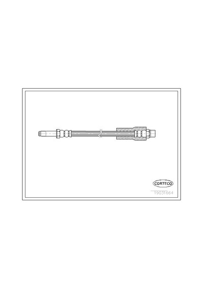 Corteco 19031664 Fren Hortumu Arka Bmw E39 96 03 34301165190