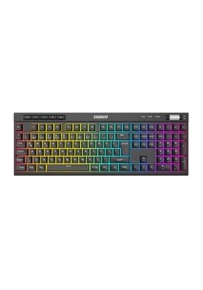 Everest Kb-68 Shin Siyah Rainbow Q Membrane Klavye Rgb Kdo