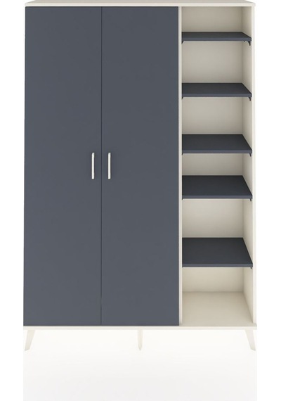 Arges Dolap 7 Raflı 2 Kapaklı Tek Askılı 132x30x195 Aytaşı-antrasit/antrasit Antrasıt/antrasıt Arges Dolap 7 Raflı 2 Kapaklı Tek Askılı 132x30x195 Aytaşı-antrasit/antrasit Antrasıt/antrasıt