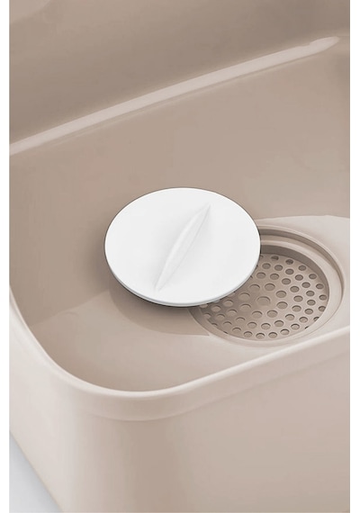 Pratik Lavabo Süzgeci 9 Lt / Koyu Krem Krem