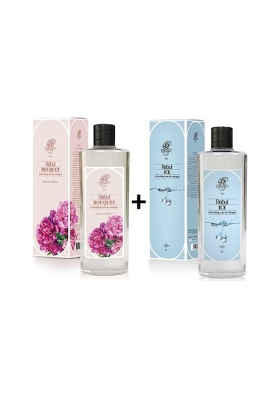 Rebul Kolonya Bouquet 270 Ml Cam Şişe & Kolonya Ice 270 Ml Cam Şişe