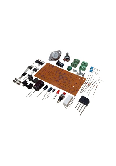 Kısa Devre Korumalı Dc 0-24v 1a Ayarlı, +5v, -5v, +12v, -12v Sabit Çıkışlı Güç Kaynağı Kendin Yap Hobi Devresi Dıy Lehimleme Kiti Demonte Montesiz