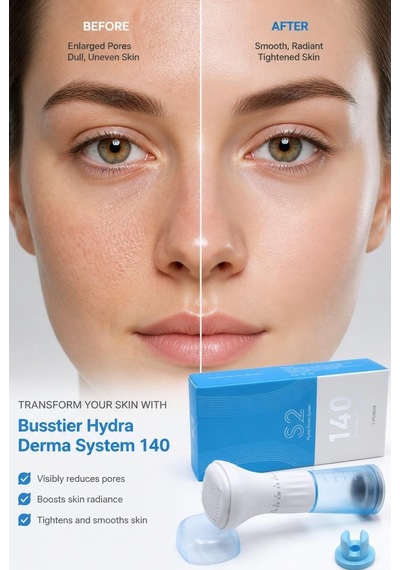 Hydra Derma System 140 Microneedling Serum Applicator 140 İğneli Hydra Needle Cilt Bakım Kalemi Anti Aging Gözenek Sıkılaştırıcı Serum Uygulama Cihazı