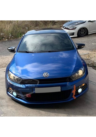 ŞüsCarOto Vw Scirocco 2008-2016 Batman Yarasa Ayna Kapağı Piano Black ABS Plastik (00)