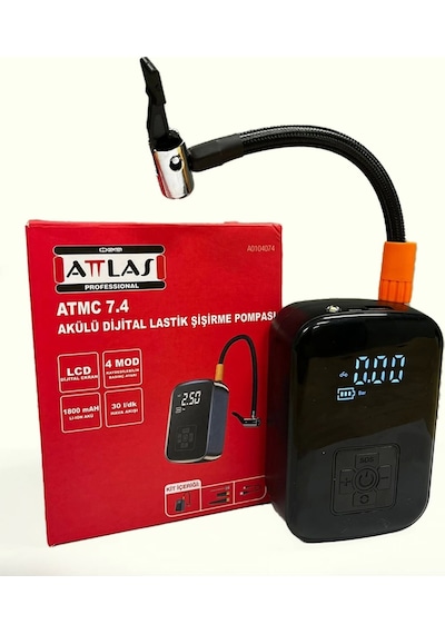 Attlas Tmc 7.4 Lastik Şişirme Akülü Dijital