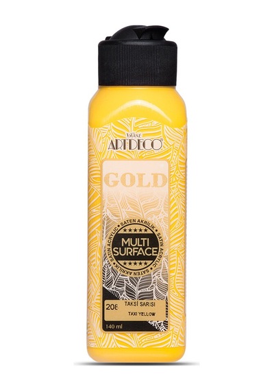 Artdeco Gold Multi Surface Saten Akrilik Boya - 140Ml - 208 Taksi