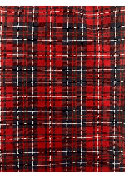 Ekose Desenli Beli Lastikli Unisex Pijama Altı Ekose5