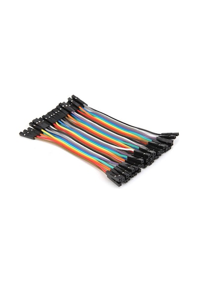 Robizstore-10Cm 40 Pin Dişi Dişi Dupont Kablo Breadboard Jumper Ayrılabilir