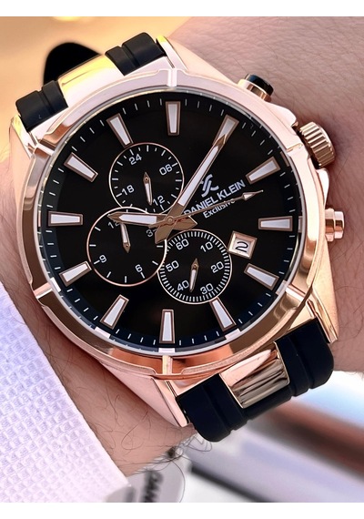 Daniel Klein Silikon Kordon İtalyan Tasarım Bileklik Hediyeli 2yıl Garantili Erkek Kol Saati 10691.4 Rose Gold