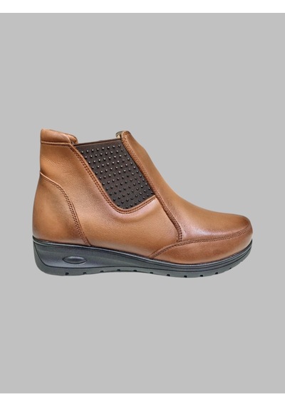 Castle Black Cb-42757 Kadın Deri Comfort Bot Taba