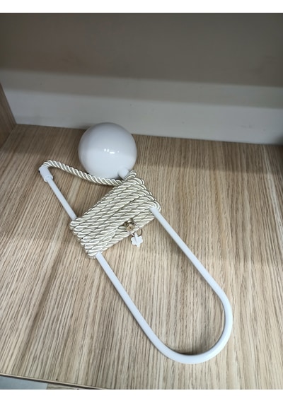 Hayalet Metal Top Kolbağ Beyaz