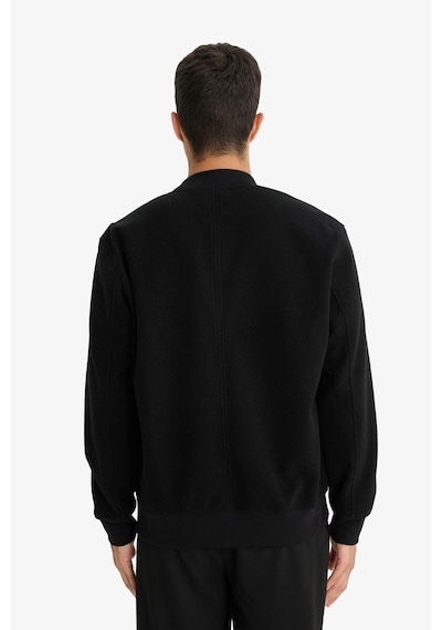 Defacto Relax Fit Kolej Yaka Fermuarlı Bomber Hırka F3576ax25wnbk81 Siyah