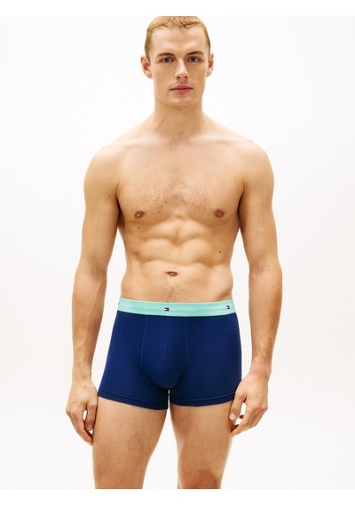 Tommy Hilfiger 3p Trunk Wb Erkek Mavi Boxer - Um0um03890