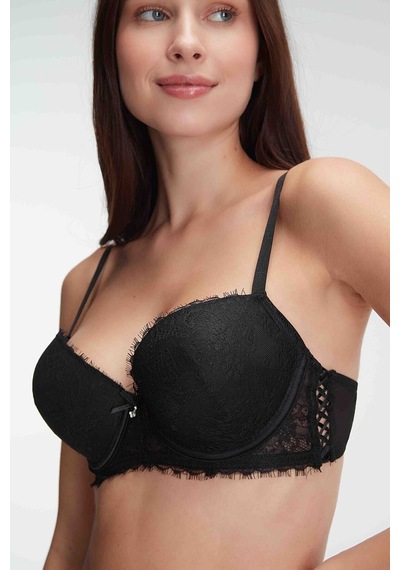 Kadın Sütyen Ve Slip Takım 4838 Siyah