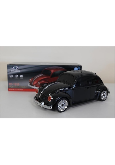 Everton Rt-1939 Siyah Arabalı Bluetooth Fm-usb-tf-aux Şarjlı Nostaljik Radyo
