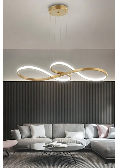 Yol Modern Sarkıt Mutfak, Balkon Led Avize - Kumandalı / Antrasit Antrasit