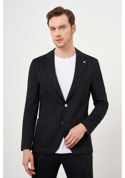 Morven Erkek Siyah Poliviskon Trend Çizgili Desen Slim Fit Mono Yaka Takım Elbise 24ms001008001 Siyah Morven Erkek Siyah Poliviskon Trend Çizgili Desen Slim Fit Mono Yaka Takım Elbise 24ms001008001 Siyah