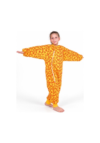 Babyhola 2.5 Tog Yorgan Gerektirmeyen Kalın Elyaf Dolgulu Çocuk Uyku Tulumu Pamuk Astarlı Unisex 6020 Turuncu