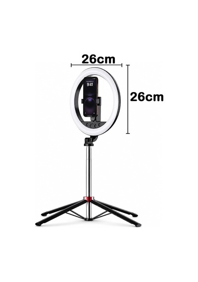 10 İnç Ring Light 2.1 M Tripod Bluetooth Kumandalı Type-c Np-l15