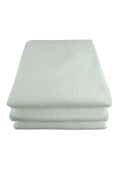 3 Adet Saç Boyası Tutmayan Mikrofiber El Yüz Kuaför Spor Havlusu Beyaz