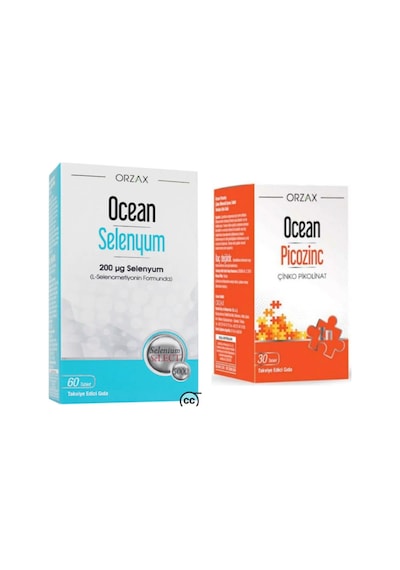 Orzax Ocean Selenyum 200 Mcg 60 Tablet + Ocean Picozinc Çinko Pikolinat 30 Tablet
