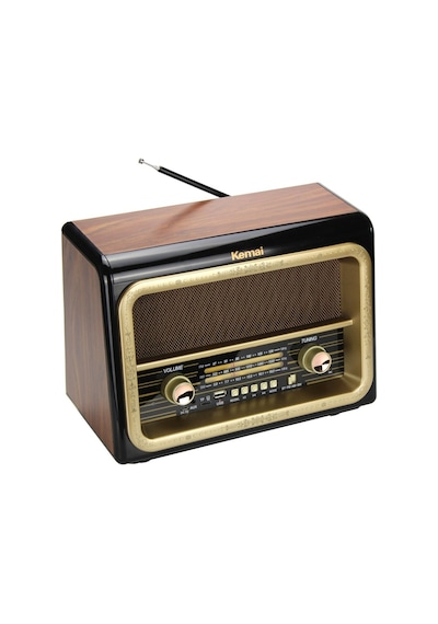 Kemai Md-1911Bt Şarjlı Nostaljik Bluetooth Fm Radyo Usb Sd Mp3