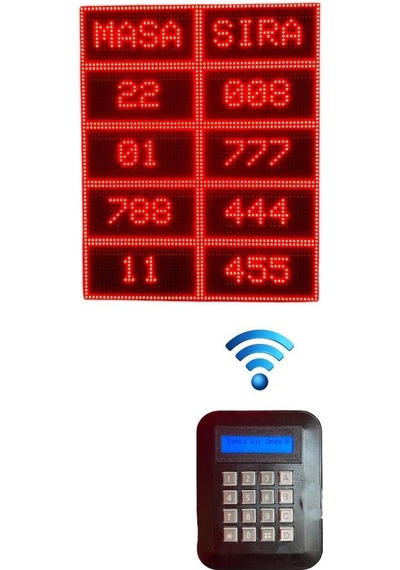Sanec Kumandalı Dijital Sıramatik Ve Sayıcı Numaratör Sistemi Fastfood, Kurban Alanı, İşletme Ve Klinik Sıra Çağrı Sistemi Kasa Ölçüsü 80 64 Cm