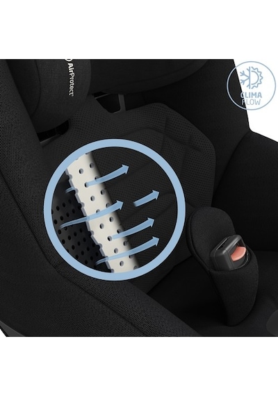 Maxi-cosi Mica 360 Pro I-size Slidetech Kızaklı İsofix'li Dönebilir Yatabilir 0-18 Kg Bebek Oto Koltuğu Authentic Black