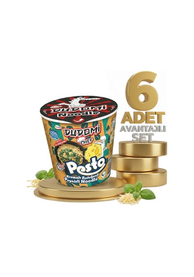 Dudomi Bardak Kremalı Pesto Soslu 6x80 Gr
