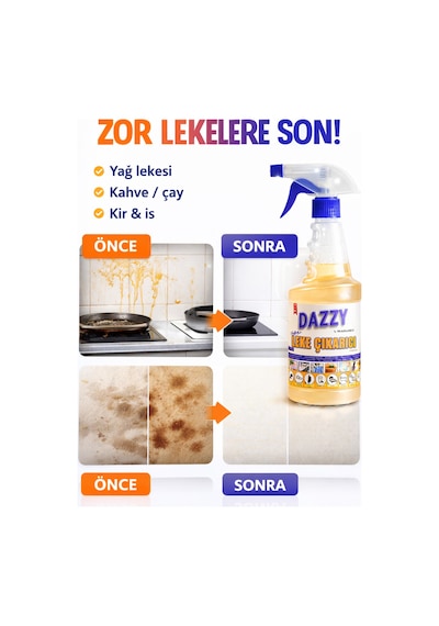 Leke Çıkarıcı Ve Genel Temizleyici 500 Ml Çok Amaçlı Güçlü Temizlik Spreyi