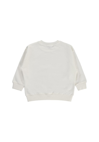 Civil Boys Hayvanlar Baskılı 2-5 Yaş Sweatshirt - Ekru