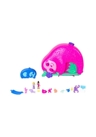 Polly Pocket Tembel Hayvan Ailesi 2'si 1 Arada Kompakt Çanta HRD40