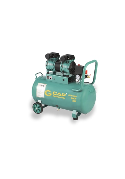 Gap Kompresör Gpy1500 2 Hp 8 Bar 50 Lt Sessiz Yağsız Kompresör