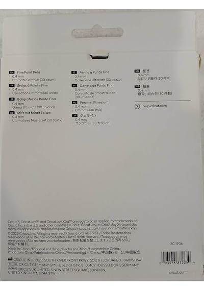 Cricut 2011936 Joy Kalıcı Ince Uçlu Kalem Seti 0.4mm 30'lu Paket Ultimate 165-Koyu Yeşil