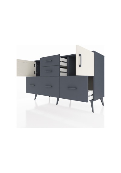 Hyperion Konsol 2 Raflı 5 Çekmeceli 2 Kapaklı 132x44x83 Antrasit-aytaşı/antrasit Aytaşı/antrasit Hyperion Konsol 2 Raflı 5 Çekmeceli 2 Kapaklı 132x44x83 Antrasit-aytaşı/antrasit Aytaşı/antrasit