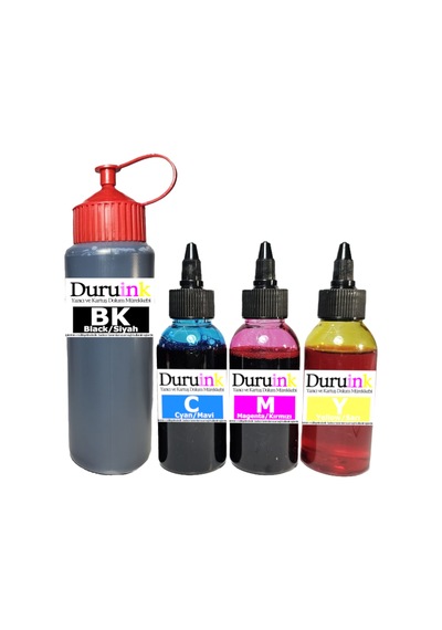 Duruınk Hp 6530 Hp 308 Kartuş Dolum Seti 500ml Siyah+3x100ml Renkli Mürekkep