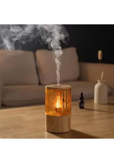 Vilya Mum Işığı Görünümlü Taşınabilir 125ml Kapasiteli Işıklı Aroma Yayıcı Hava Nemlendirici