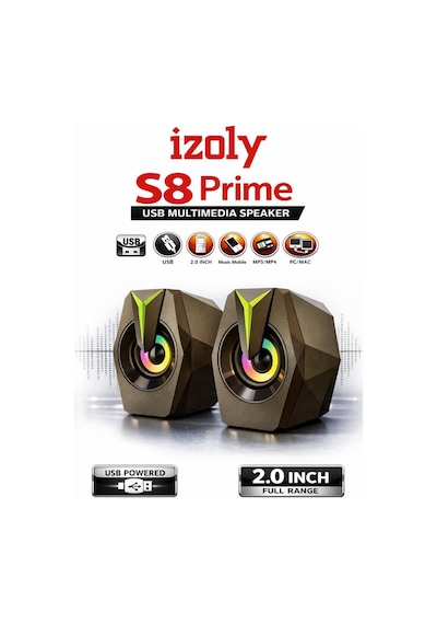 İzoly S8 Prime Usb Multimedia Speaker
