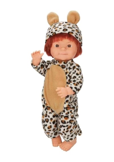 Bebelou Kostüm Partisi Bebeği 40 CM - Leopar Kostümlü Bebelou